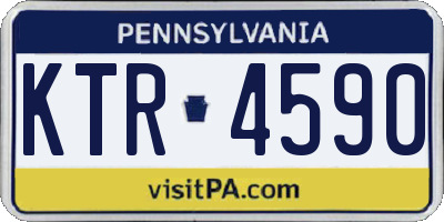 PA license plate KTR4590