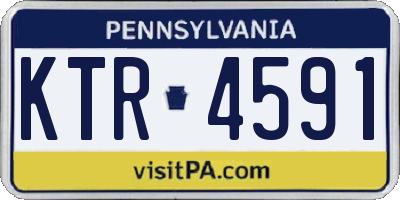 PA license plate KTR4591