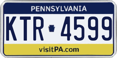 PA license plate KTR4599