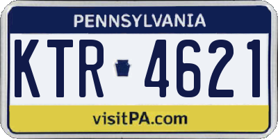 PA license plate KTR4621