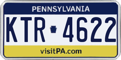 PA license plate KTR4622