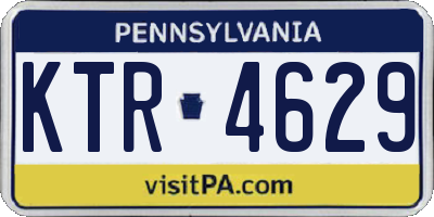 PA license plate KTR4629