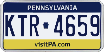 PA license plate KTR4659