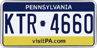PA license plate KTR4660