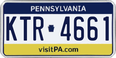PA license plate KTR4661