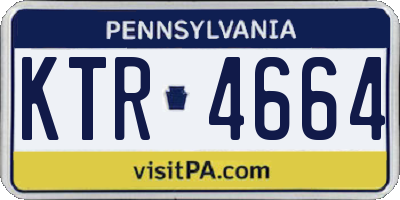 PA license plate KTR4664