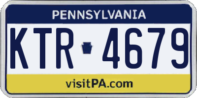 PA license plate KTR4679