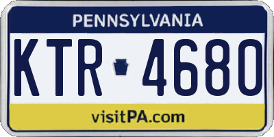 PA license plate KTR4680