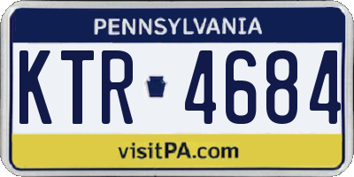 PA license plate KTR4684