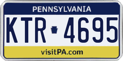 PA license plate KTR4695