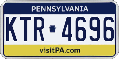 PA license plate KTR4696