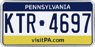 PA license plate KTR4697