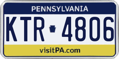 PA license plate KTR4806