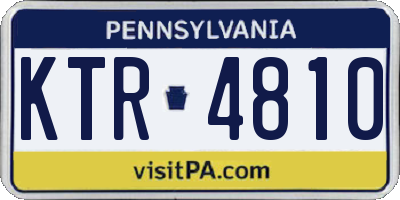 PA license plate KTR4810
