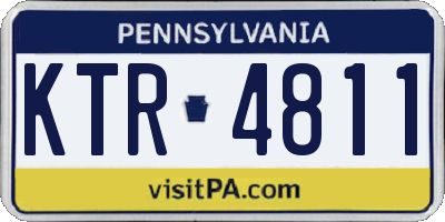 PA license plate KTR4811