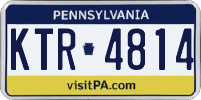 PA license plate KTR4814