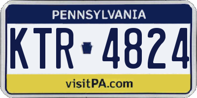 PA license plate KTR4824