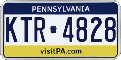 PA license plate KTR4828