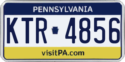 PA license plate KTR4856