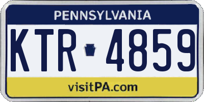 PA license plate KTR4859