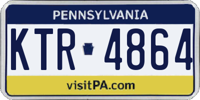 PA license plate KTR4864
