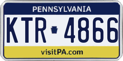 PA license plate KTR4866