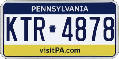 PA license plate KTR4878