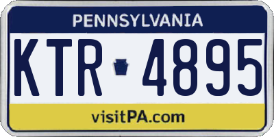 PA license plate KTR4895