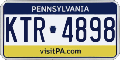 PA license plate KTR4898
