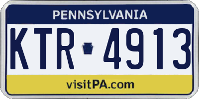 PA license plate KTR4913