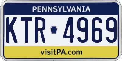 PA license plate KTR4969