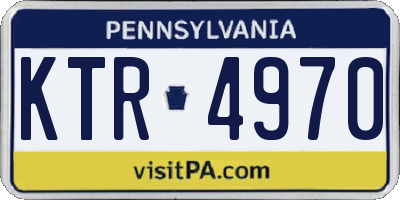 PA license plate KTR4970