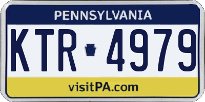 PA license plate KTR4979