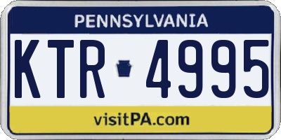PA license plate KTR4995