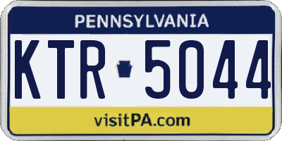 PA license plate KTR5044