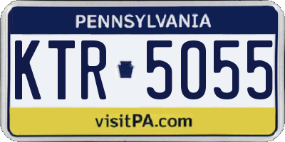 PA license plate KTR5055