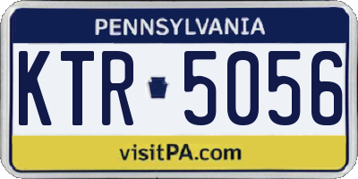 PA license plate KTR5056