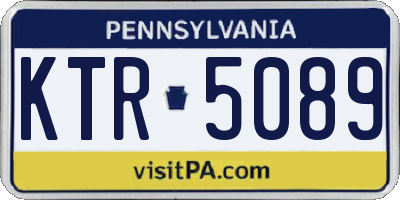 PA license plate KTR5089