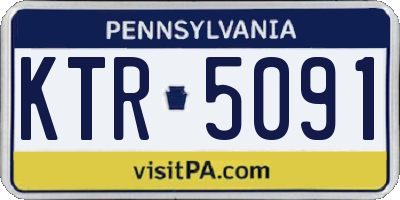 PA license plate KTR5091