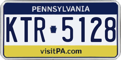 PA license plate KTR5128