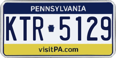 PA license plate KTR5129
