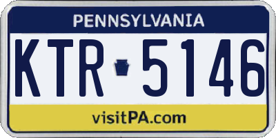 PA license plate KTR5146