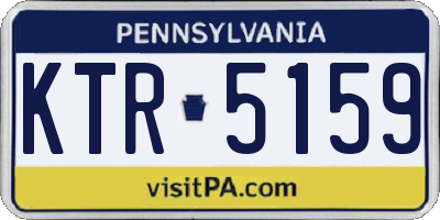 PA license plate KTR5159
