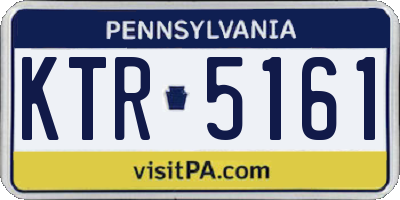 PA license plate KTR5161