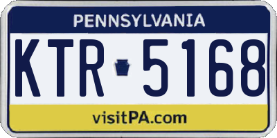 PA license plate KTR5168