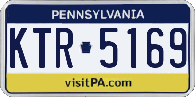 PA license plate KTR5169
