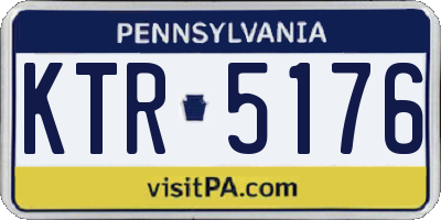 PA license plate KTR5176