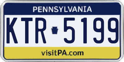PA license plate KTR5199