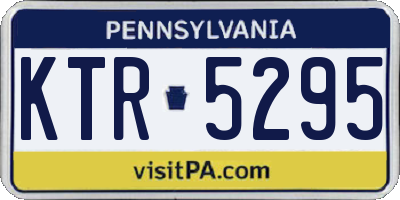 PA license plate KTR5295