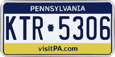 PA license plate KTR5306